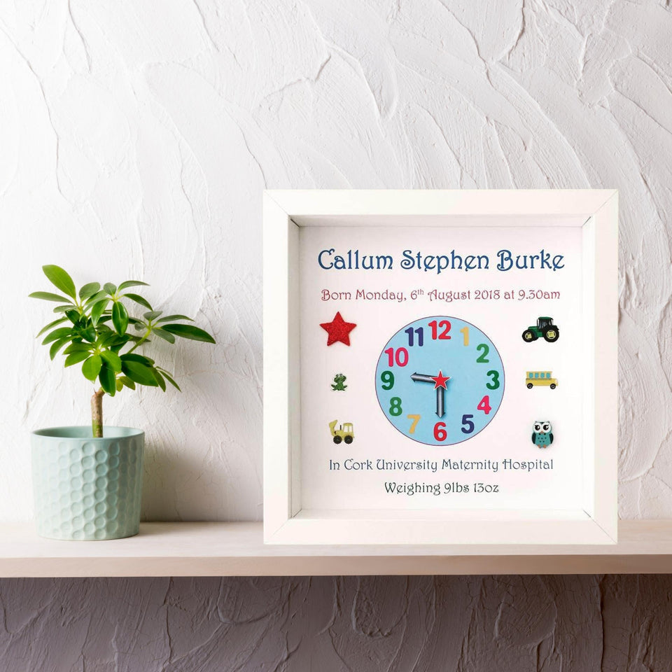 Personalised Baby Clock