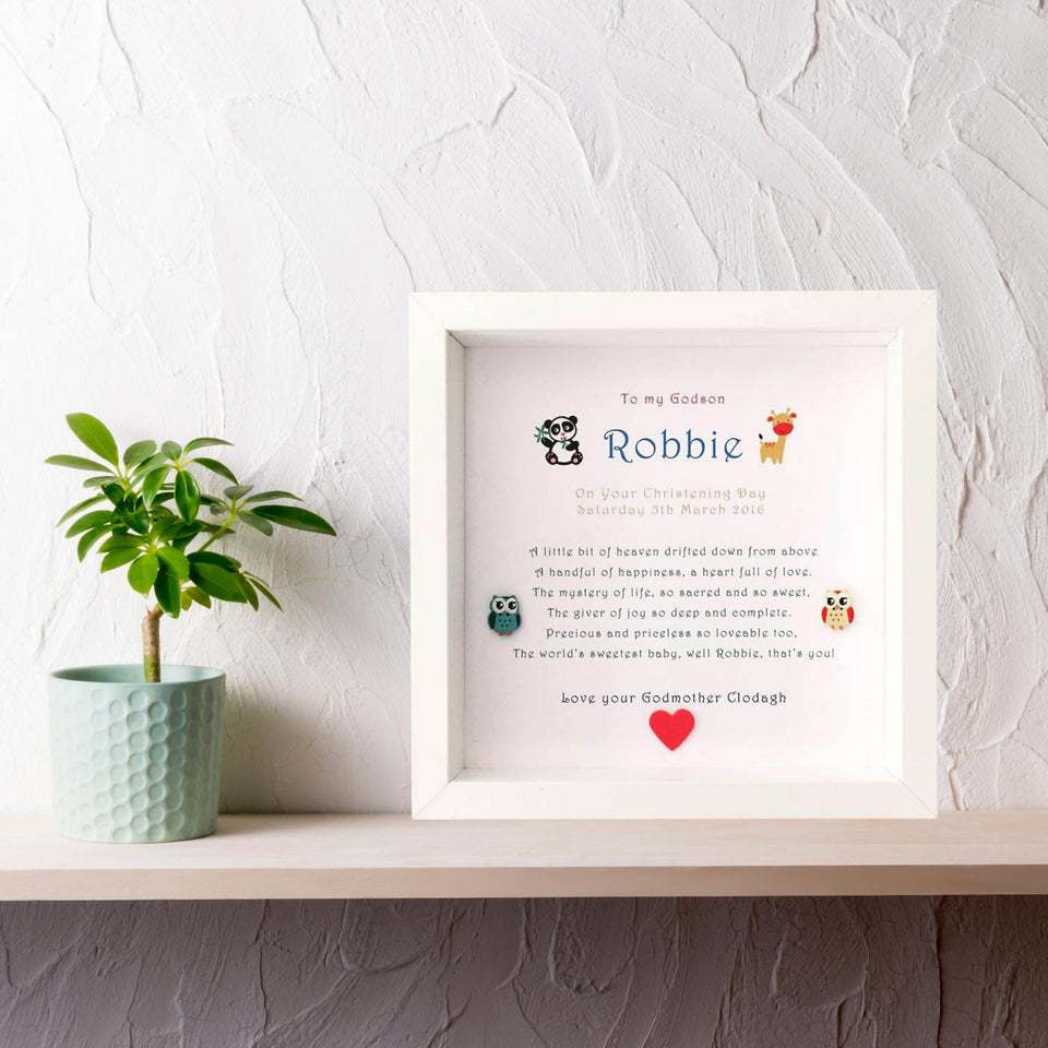 A Little Bit of Sunshine Christening Frame