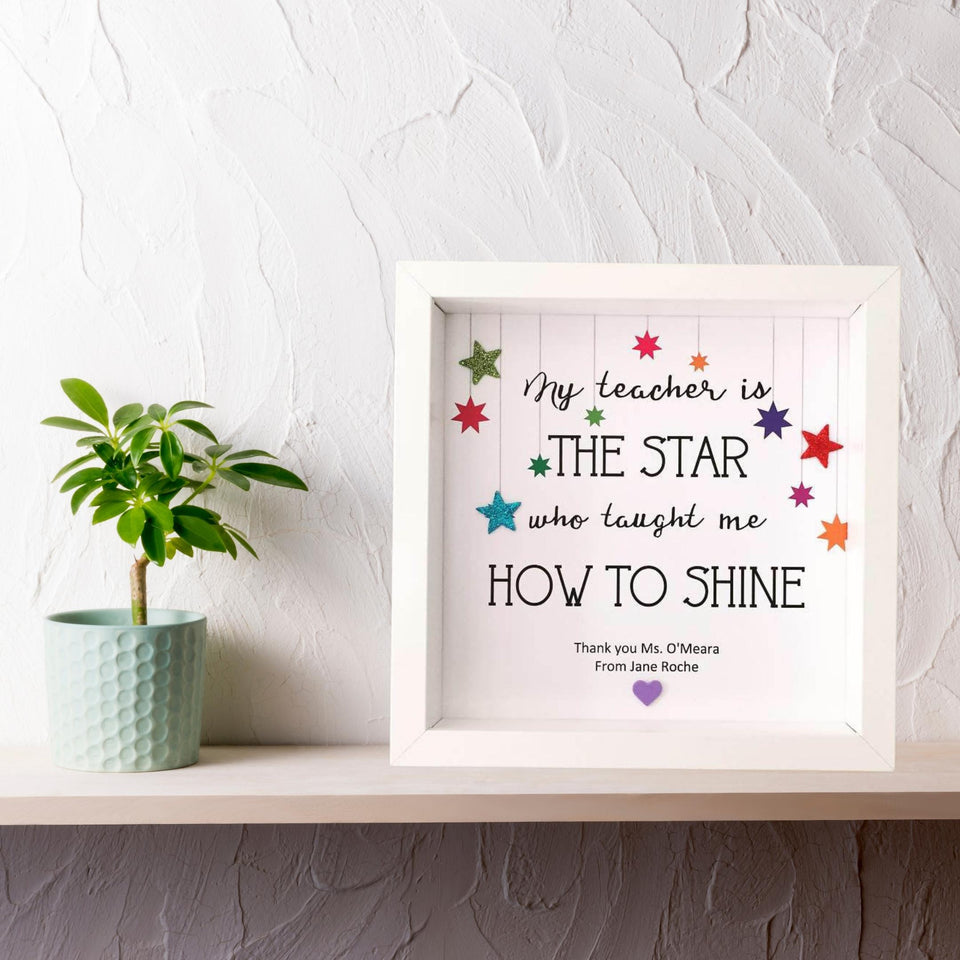 Thank You Teacher Star Frame